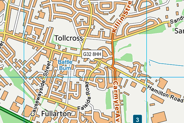 G32 8HH map - OS VectorMap District (Ordnance Survey) G32 8HH map - OS VectorMap District (Ordnance Survey)