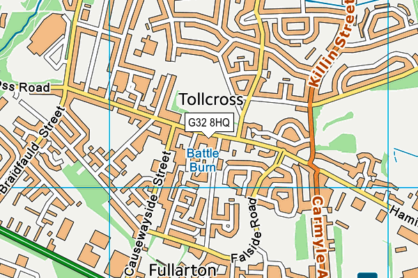 G32 8HQ map - OS VectorMap District (Ordnance Survey) G32 8HQ map - OS VectorMap District (Ordnance Survey)
