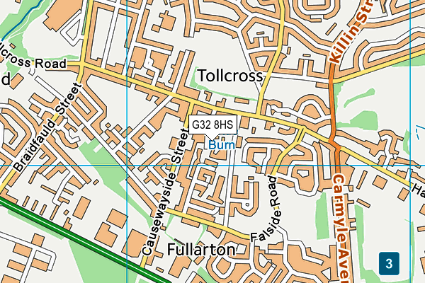 G32 8HS map - OS VectorMap District (Ordnance Survey) G32 8HS map - OS VectorMap District (Ordnance Survey)