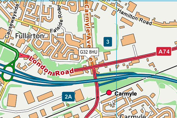 G32 8HU map - OS VectorMap District (Ordnance Survey) G32 8HU map - OS VectorMap District (Ordnance Survey)