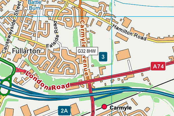 G32 8HW map - OS VectorMap District (Ordnance Survey) G32 8HW map - OS VectorMap District (Ordnance Survey)