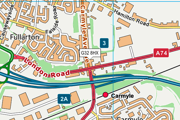 G32 8HX map - OS VectorMap District (Ordnance Survey) G32 8HX map - OS VectorMap District (Ordnance Survey)