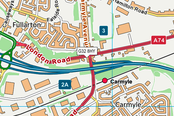 G32 8HY map - OS VectorMap District (Ordnance Survey) G32 8HY map - OS VectorMap District (Ordnance Survey)