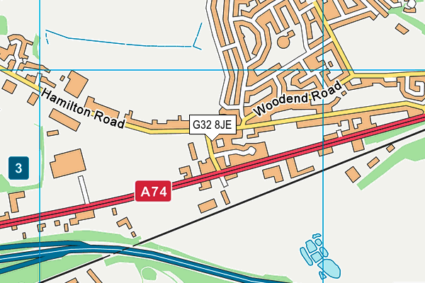 G32 8JE map - OS VectorMap District (Ordnance Survey) G32 8JE map - OS VectorMap District (Ordnance Survey)