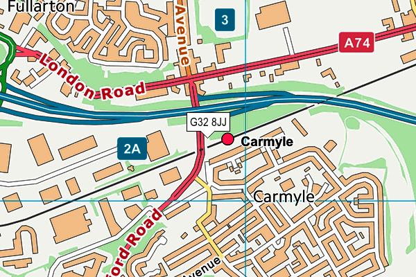 G32 8JJ map - OS VectorMap District (Ordnance Survey) G32 8JJ map - OS VectorMap District (Ordnance Survey)