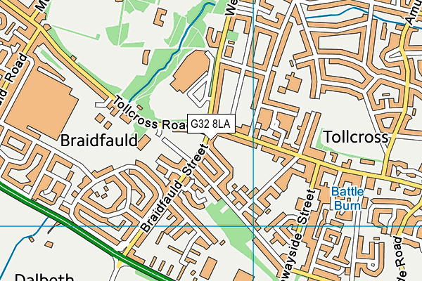 G32 8LA map - OS VectorMap District (Ordnance Survey) G32 8LA map - OS VectorMap District (Ordnance Survey)