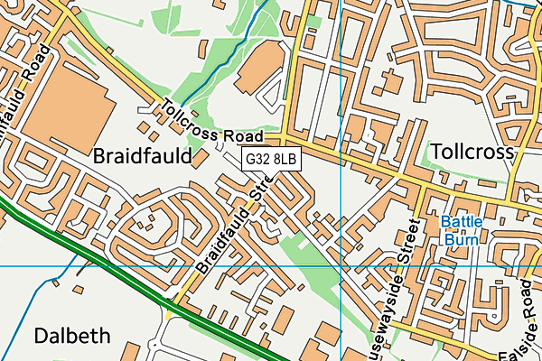 G32 8LB map - OS VectorMap District (Ordnance Survey) G32 8LB map - OS VectorMap District (Ordnance Survey)