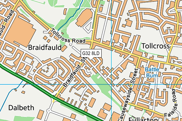 G32 8LD map - OS VectorMap District (Ordnance Survey) G32 8LD map - OS VectorMap District (Ordnance Survey)