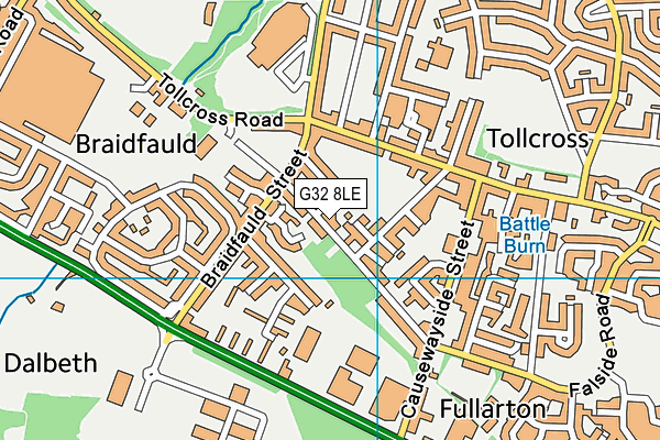 G32 8LE map - OS VectorMap District (Ordnance Survey) G32 8LE map - OS VectorMap District (Ordnance Survey)