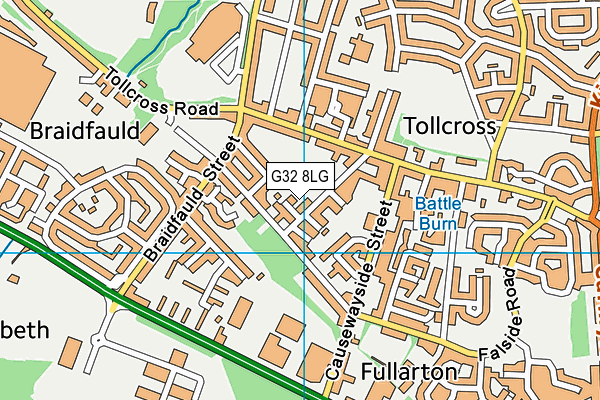 G32 8LG map - OS VectorMap District (Ordnance Survey) G32 8LG map - OS VectorMap District (Ordnance Survey)
