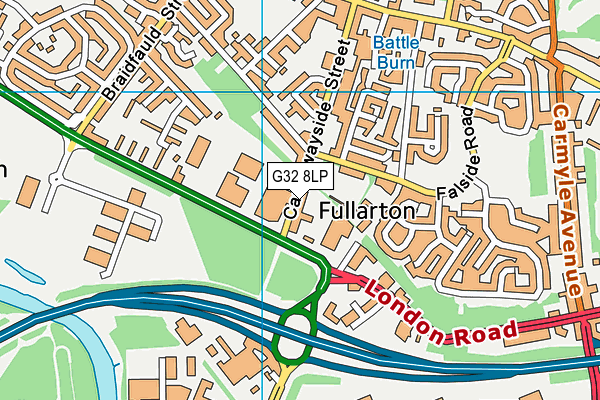 G32 8LP map - OS VectorMap District (Ordnance Survey) G32 8LP map - OS VectorMap District (Ordnance Survey)