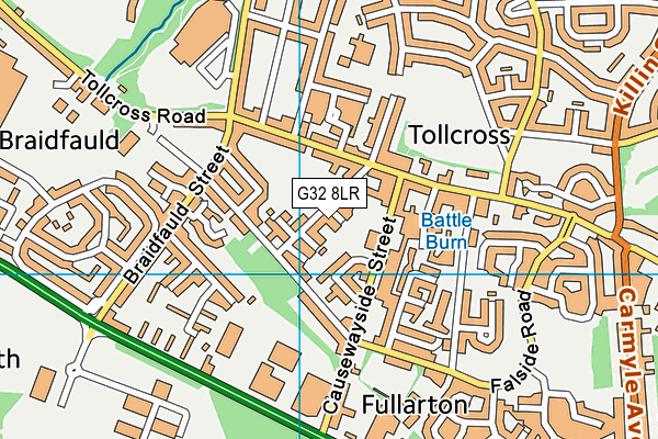 G32 8LR map - OS VectorMap District (Ordnance Survey) G32 8LR map - OS VectorMap District (Ordnance Survey)