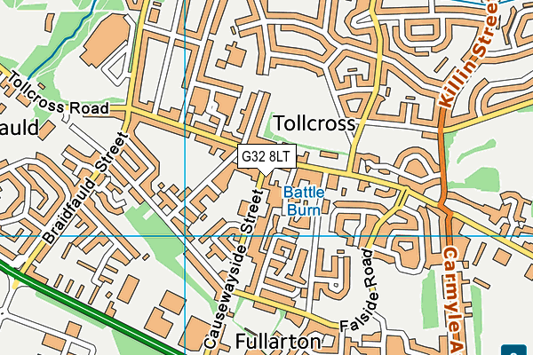 G32 8LT map - OS VectorMap District (Ordnance Survey) G32 8LT map - OS VectorMap District (Ordnance Survey)