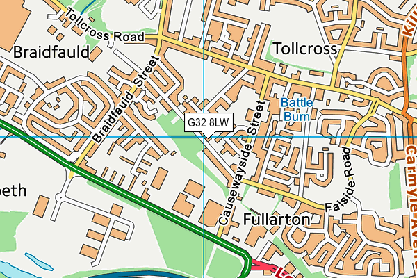 G32 8LW map - OS VectorMap District (Ordnance Survey) G32 8LW map - OS VectorMap District (Ordnance Survey)