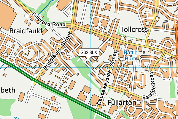 G32 8LX map - OS VectorMap District (Ordnance Survey) G32 8LX map - OS VectorMap District (Ordnance Survey)