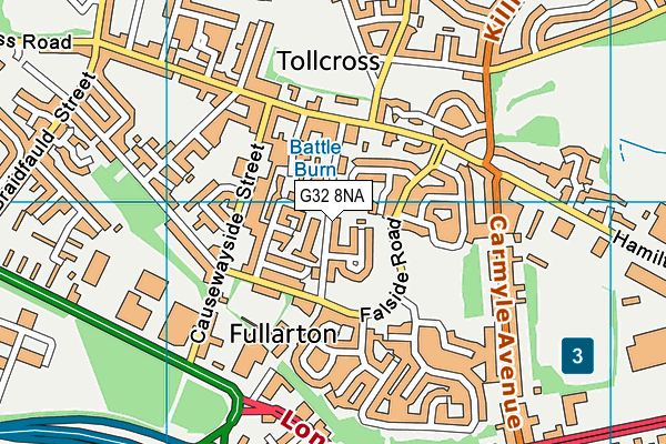 G32 8NA map - OS VectorMap District (Ordnance Survey)