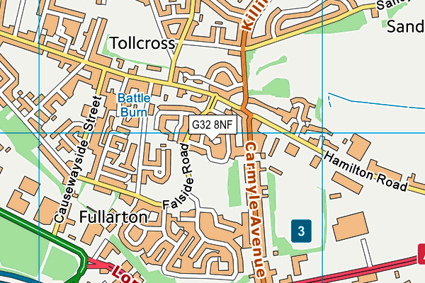 G32 8NF map - OS VectorMap District (Ordnance Survey)