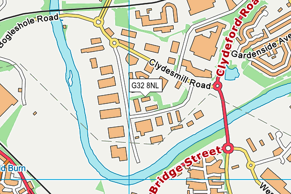G32 8NL map - OS VectorMap District (Ordnance Survey) G32 8NL map - OS VectorMap District (Ordnance Survey)