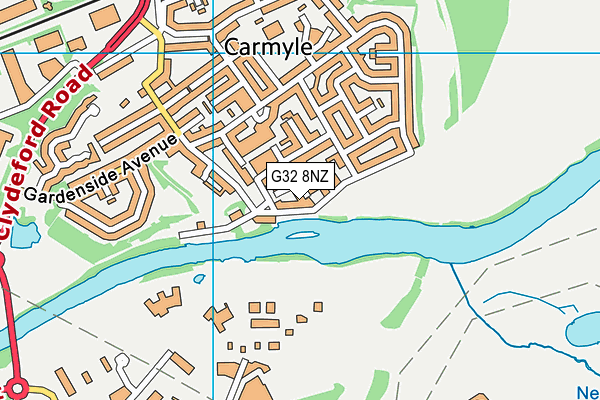 G32 8NZ map - OS VectorMap District (Ordnance Survey) G32 8NZ map - OS VectorMap District (Ordnance Survey)