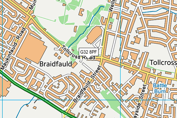 G32 8PF map - OS VectorMap District (Ordnance Survey) G32 8PF map - OS VectorMap District (Ordnance Survey)