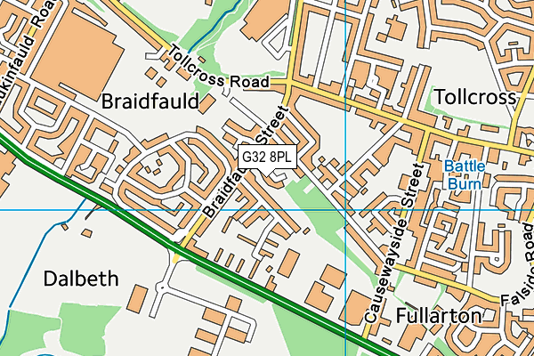 G32 8PL map - OS VectorMap District (Ordnance Survey) G32 8PL map - OS VectorMap District (Ordnance Survey)