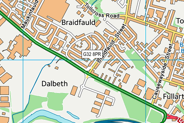 G32 8PR map - OS VectorMap District (Ordnance Survey) G32 8PR map - OS VectorMap District (Ordnance Survey)