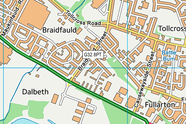 G32 8PT map - OS VectorMap District (Ordnance Survey) G32 8PT map - OS VectorMap District (Ordnance Survey)