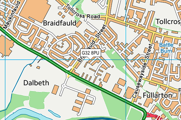 G32 8PU map - OS VectorMap District (Ordnance Survey) G32 8PU map - OS VectorMap District (Ordnance Survey)