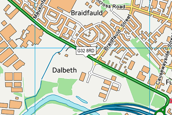 G32 8RD map - OS VectorMap District (Ordnance Survey) G32 8RD map - OS VectorMap District (Ordnance Survey)