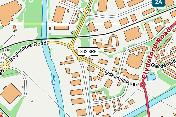 G32 8RE map - OS VectorMap District (Ordnance Survey) G32 8RE map - OS VectorMap District (Ordnance Survey)