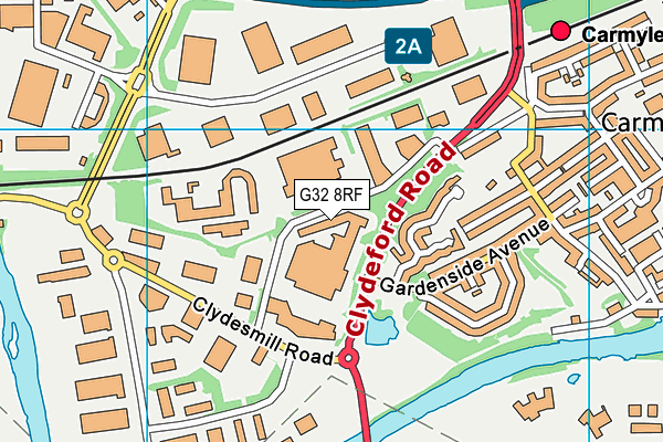 G32 8RF map - OS VectorMap District (Ordnance Survey) G32 8RF map - OS VectorMap District (Ordnance Survey)