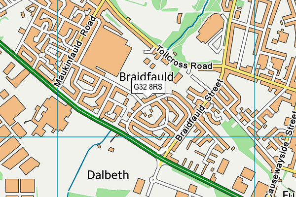 G32 8RS map - OS VectorMap District (Ordnance Survey) G32 8RS map - OS VectorMap District (Ordnance Survey)