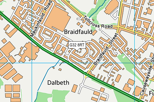 G32 8RT map - OS VectorMap District (Ordnance Survey) G32 8RT map - OS VectorMap District (Ordnance Survey)