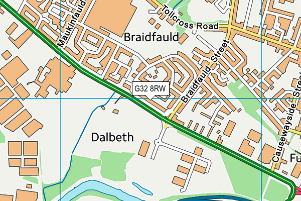G32 8RW map - OS VectorMap District (Ordnance Survey) G32 8RW map - OS VectorMap District (Ordnance Survey)