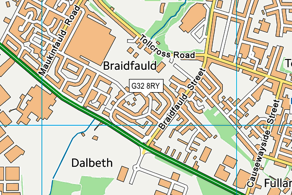 G32 8RY map - OS VectorMap District (Ordnance Survey) G32 8RY map - OS VectorMap District (Ordnance Survey)