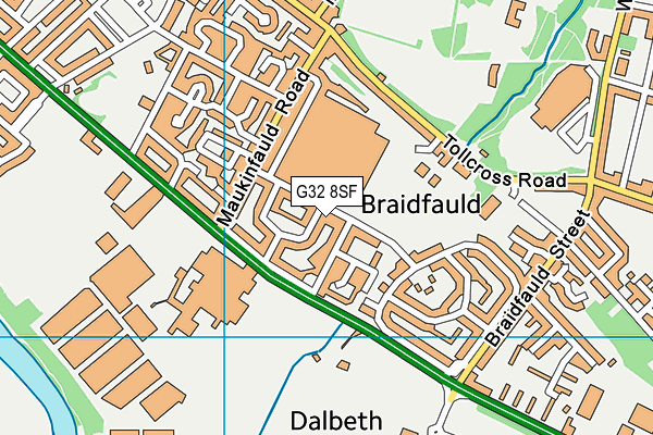G32 8SF map - OS VectorMap District (Ordnance Survey) G32 8SF map - OS VectorMap District (Ordnance Survey)