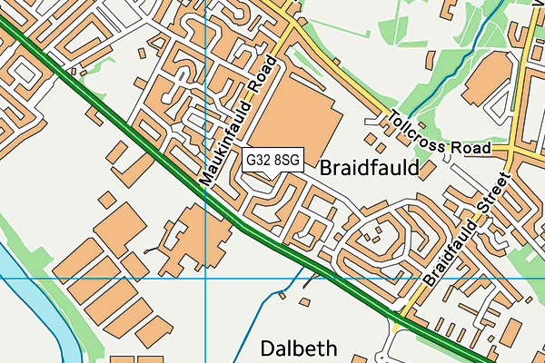 G32 8SG map - OS VectorMap District (Ordnance Survey) G32 8SG map - OS VectorMap District (Ordnance Survey)