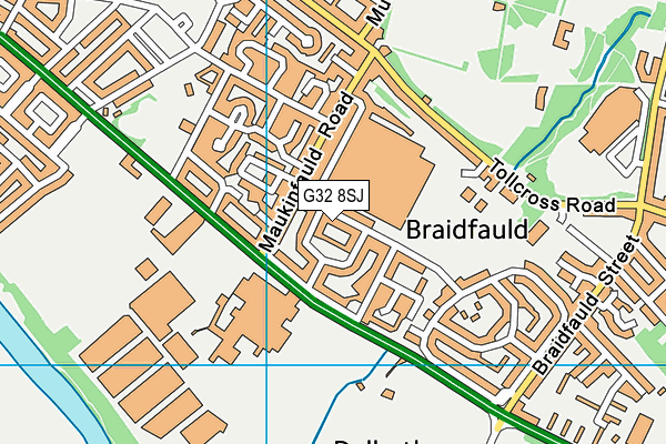 G32 8SJ map - OS VectorMap District (Ordnance Survey) G32 8SJ map - OS VectorMap District (Ordnance Survey)