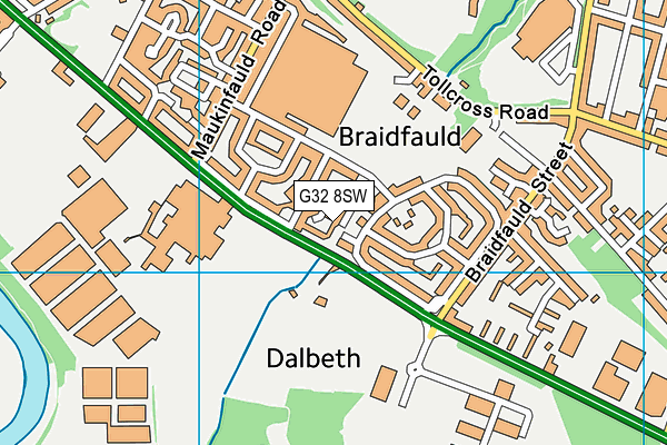 G32 8SW map - OS VectorMap District (Ordnance Survey) G32 8SW map - OS VectorMap District (Ordnance Survey)