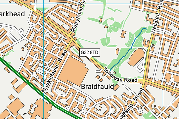 G32 8TD map - OS VectorMap District (Ordnance Survey) G32 8TD map - OS VectorMap District (Ordnance Survey)