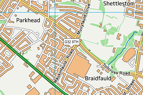 G32 8TH map - OS VectorMap District (Ordnance Survey) G32 8TH map - OS VectorMap District (Ordnance Survey)