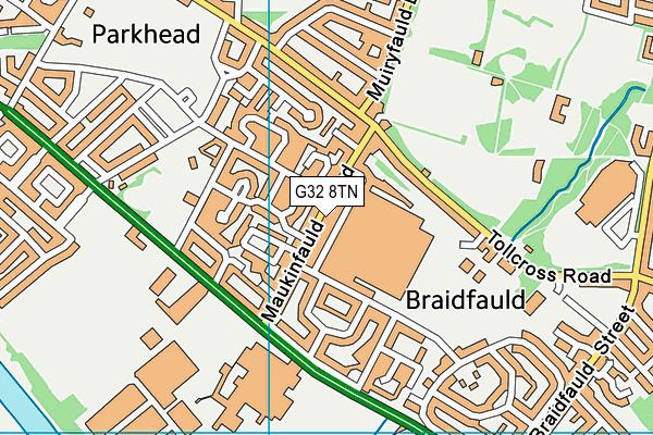 G32 8TN map - OS VectorMap District (Ordnance Survey) G32 8TN map - OS VectorMap District (Ordnance Survey)