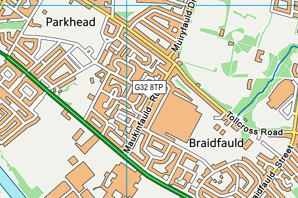 G32 8TP map - OS VectorMap District (Ordnance Survey) G32 8TP map - OS VectorMap District (Ordnance Survey)