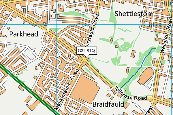 G32 8TQ map - OS VectorMap District (Ordnance Survey) G32 8TQ map - OS VectorMap District (Ordnance Survey)