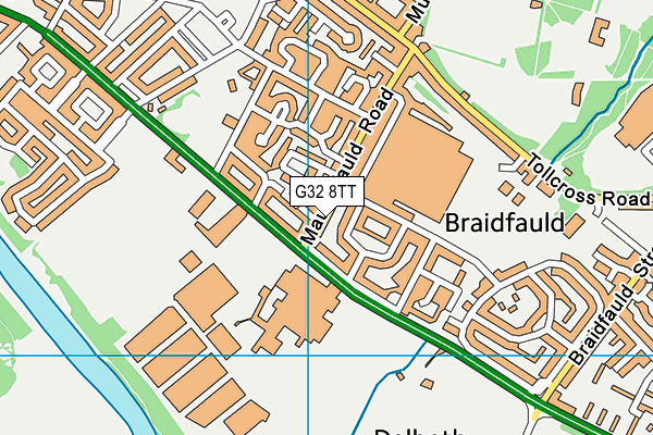 G32 8TT map - OS VectorMap District (Ordnance Survey) G32 8TT map - OS VectorMap District (Ordnance Survey)
