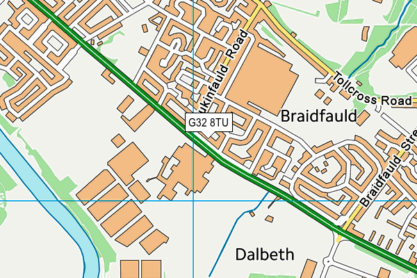 G32 8TU map - OS VectorMap District (Ordnance Survey) G32 8TU map - OS VectorMap District (Ordnance Survey)