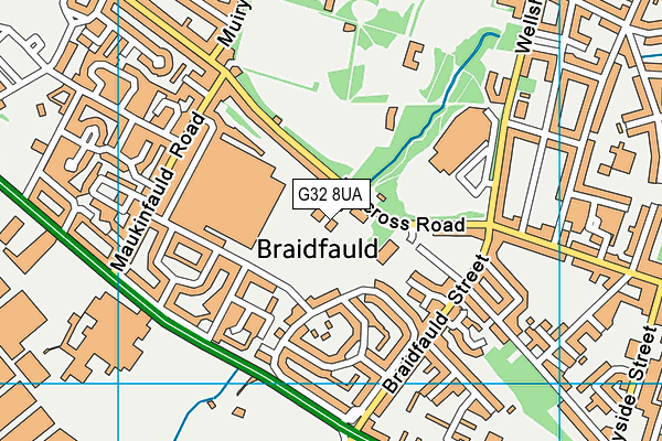 G32 8UA map - OS VectorMap District (Ordnance Survey) G32 8UA map - OS VectorMap District (Ordnance Survey)