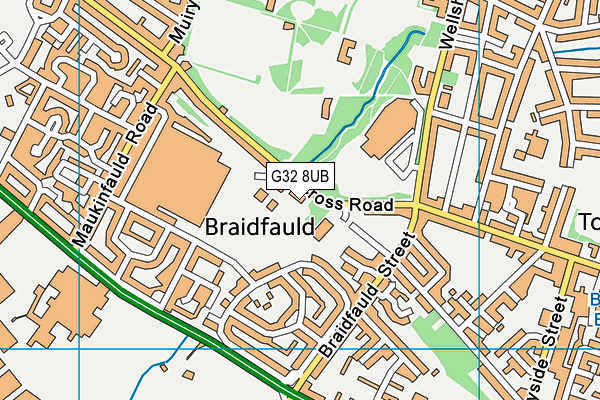 G32 8UB map - OS VectorMap District (Ordnance Survey) G32 8UB map - OS VectorMap District (Ordnance Survey)