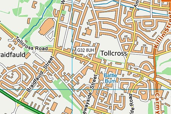 G32 8UH map - OS VectorMap District (Ordnance Survey) G32 8UH map - OS VectorMap District (Ordnance Survey)