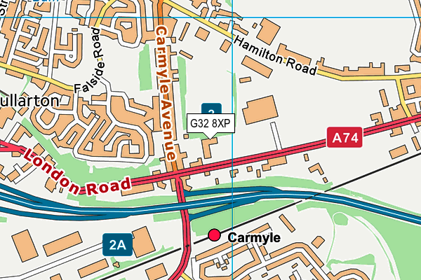 G32 8XP map - OS VectorMap District (Ordnance Survey) G32 8XP map - OS VectorMap District (Ordnance Survey)